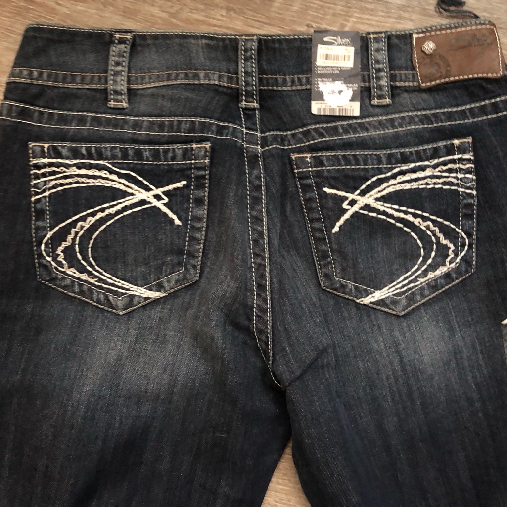 Brand New With Tags Ladies Silver Jeans